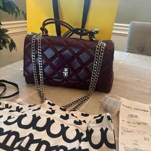 Marc Jacobs THE QUILTED DUAL CONVERTIBLE SHOULDER BAG w/receipt